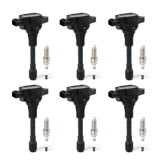 Daysyore 6pcs Ignition Coils +6pcs Iridium Spark Plugs, 6pcs Ignition Coils +6pcs Iridium Spark Plugs for Infiniti G25 Nissan Maxima, 6pcs Ignition Coils +6pcs Iridium Spark Plugs V6 UF550, Auto 6pcs Ignition Coils +6pcs Iridium Spark Plugs, Car 6pcs Ignition Coils +6pcs Iridium Spark Plugs