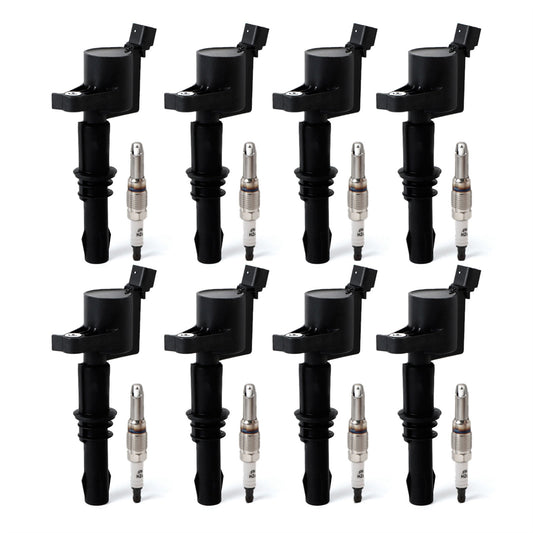 Daysyore 8pcs Ignition Coils +8pcs Iridium Spark Plugs, 8pcs Ignition Coils +8pcs Iridium Spark Plugs for Ford F-150 Expedition, 8pcs Ignition Coils +8pcs Iridium Spark Plugs 5.4L FD508, Auto 8pcs Ignition Coils +8pcs Iridium Spark Plugs