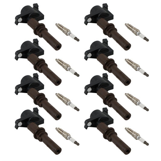 Daysyore 8pcs Ignition Coils +8pcs Iridium Spark Plugs, 8pcs Ignition Coils +8pcs Iridium Spark Plugs for Ford Expedition F-150 FD509, Auto 8pcs Ignition Coils +8pcs Iridium Spark Plugs, Car 8pcs Ignition Coils +8pcs Iridium Spark Plugs