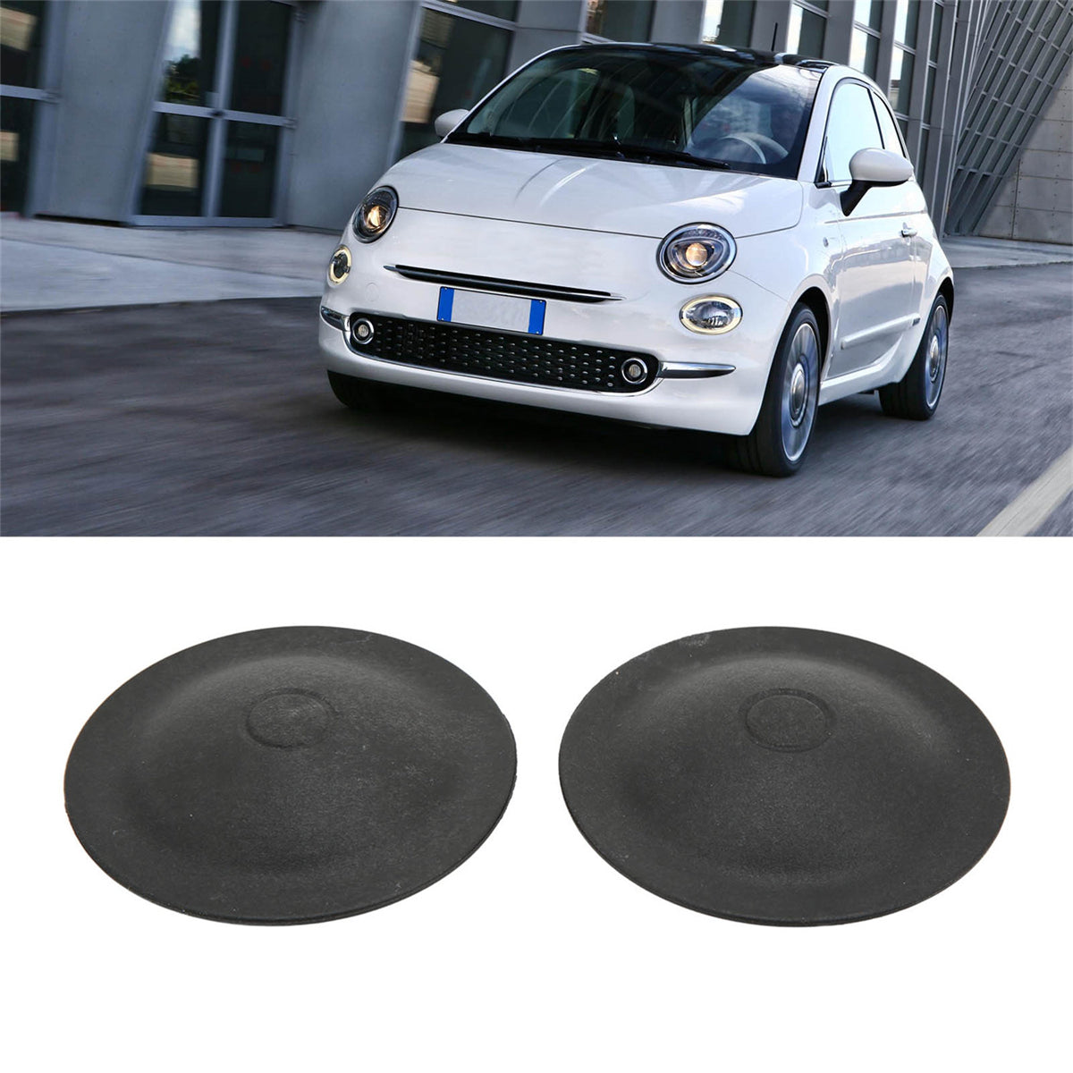 Top Shock Absorber Mount Nut Cover Caps 51938656 for 2007-Onwards Fiat 500 / Abarth, Car Top Shock Absorber Mount Nut Cover Caps