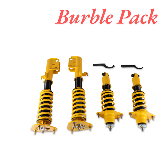 Burble Pack 4pcs Coilover Adjustable Height Struts Suspension Springs for Scion tC 2005-2010