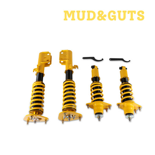 Mud&Guts 4pcs Coilover Adjustable Height Struts Suspension Springs for Scion tC 2005-2010