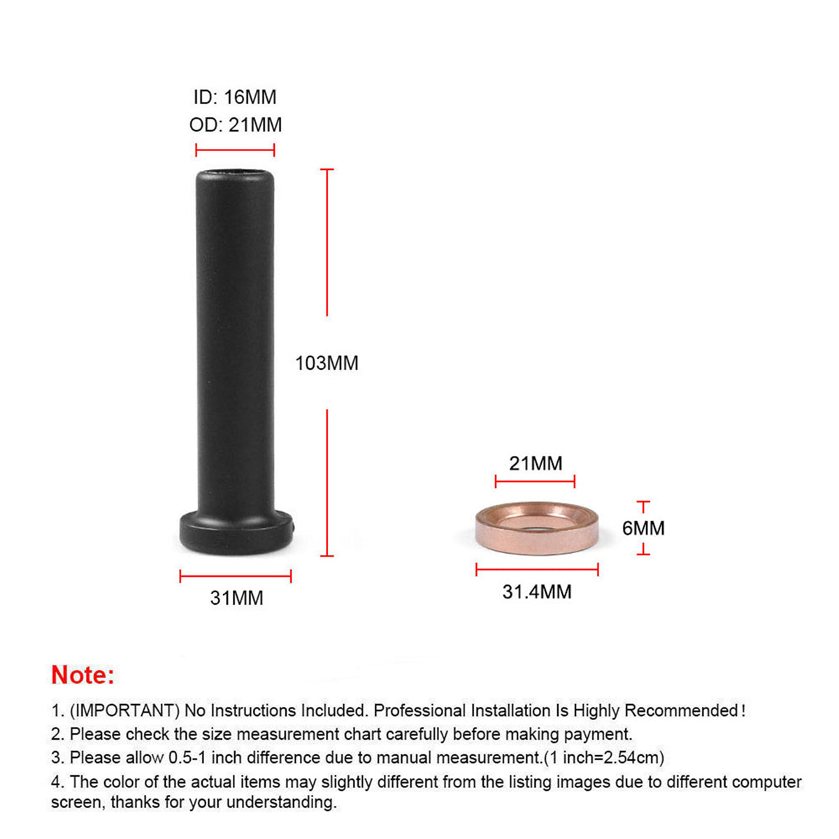 Front A Arm Lower Bushing Kit 5431596 5433066 5434551 5436220 5436973 5020677, Front A Arm Lower Bushing Kit for 1996-2002 Polaris Sportsman