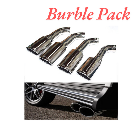 Burble Pack 8Pcs Exhaust Muffler Pipe Tips For Mercedes Benz W464 G500 G550 G63 G Class 16-19