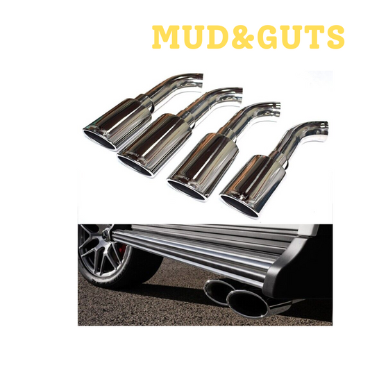 Mud&Guts 8Pcs Exhaust Muffler Pipe Tips For Mercedes Benz W464 G500 G550 G63 G Class 16-19