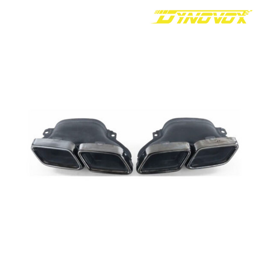 DynoVox 2Pcs Car Exhaust Muffler Pipe Tips Tailpipe For Mercedes Benz W205 C63 2015-2018
