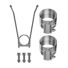 Burble Pack 4" DPF Delete Race Pipe for 2013-2018 6.7L Cummins Ram 2500/3500 (with Muffler)