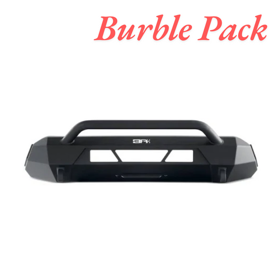 Burble Pack Pro-Mod Front Rear Bumper Textured Black