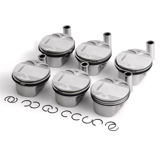 Pistons & Rings Set 11257558528 for BMW E90 E60 E83 128i 328i 528i X1 N52 3.0L(CR10.7:1)