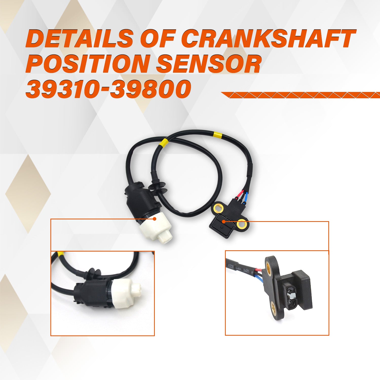 Crankshaft Position sensor 39310-39800 for 2003-2006 Kia Sorento 3.5L V6 2001-2006 Hyundai Terracan 3.5i V6 4WD 