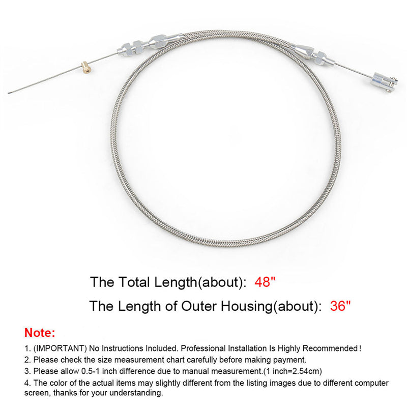 GM LS1 Engine | Stainless Steel Braid Car Retrofitting Throttle Cable ...