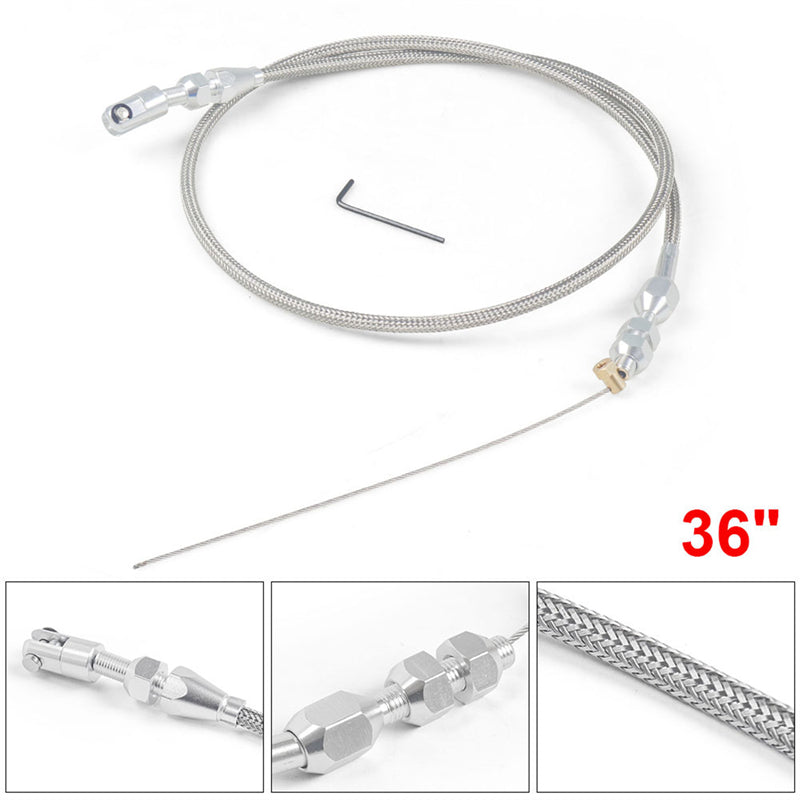 GM LS1 Engine | Stainless Steel Braid Car Retrofitting Throttle Cable ...