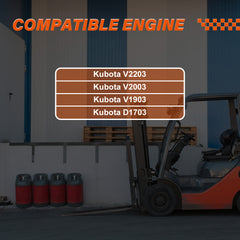 Daysyore 4Pcs Fuel Injector 6454-53905 for Kubota V2203 V2003 V1903 D1703 Engine