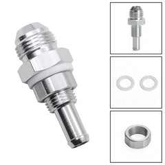 Hose Barb Fuel Tank Fitting Adapter For 8AN Male Flare Bulkhead To 3/8 Hose Barb Fuel Tank Fitting