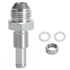 Hose Barb Fuel Tank Fitting Adapter For 8AN Male Flare Bulkhead To 3/8 Hose Barb Fuel Tank Fitting